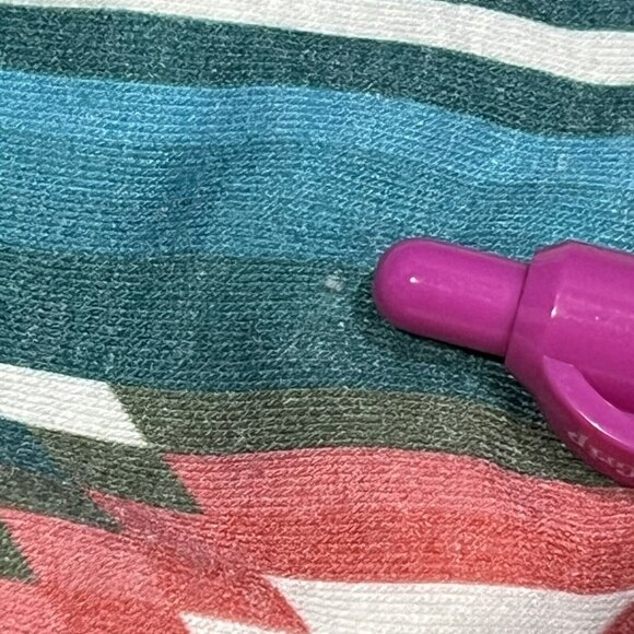 Crazy Train Aztec Southwest Design Romper Elastic Tie Waist Pockets Women Large - Picture 7 of 16